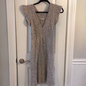 Grey sweater dress